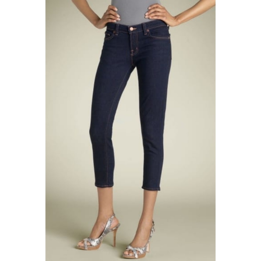 J Brand 935 Black Crop Jeans